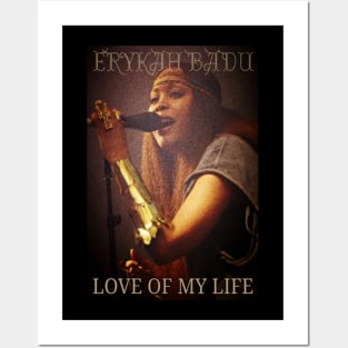 Retro wall Erykah Badu beautiful Posters and Art